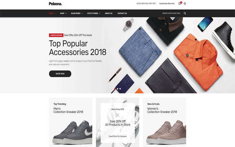 Mẫu thiết kế website thời trang chuyên nghiệp